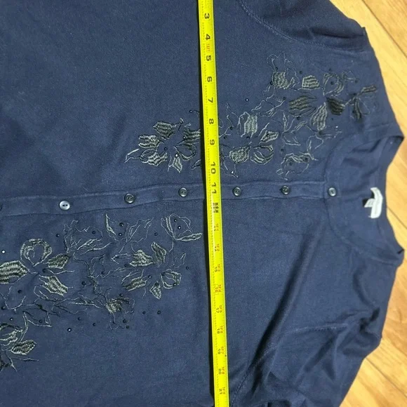 Croft & Barrow Navy Blue Sweater - Picture 7 of 12